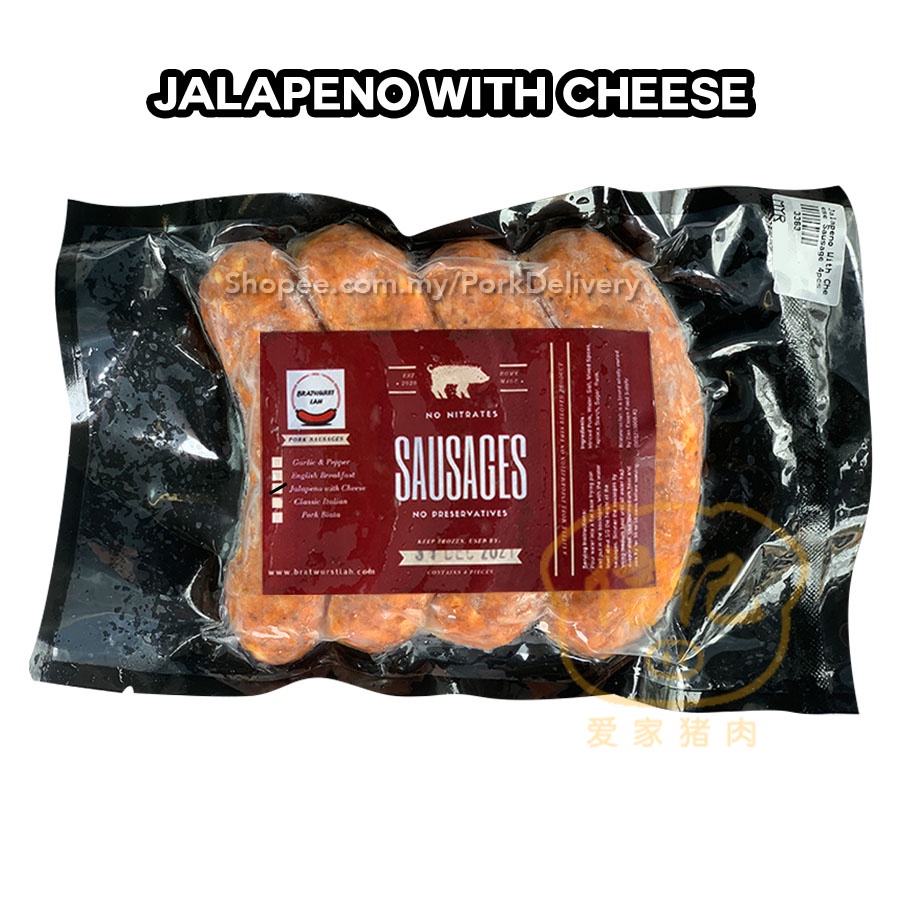 Bratwurst Lah Jalapeno with Cheese Sausages 500g